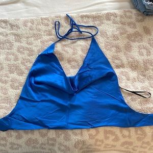 Hello molly scoop neck satin top